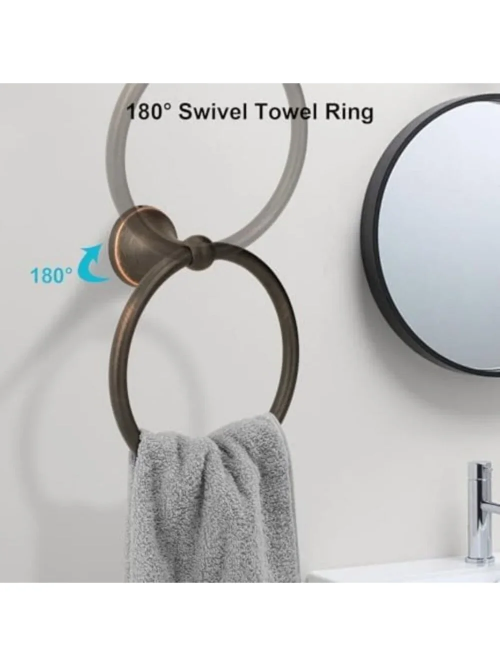 Elegant 4-Piece Bathroom Hardware Set in Oil Rubbed Bronze - Classic Accessories